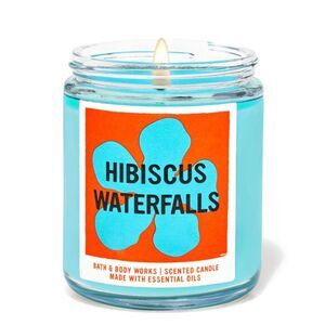 Bath & Body Works Hibiscus Waterfalls Single Wick 7oz Jar Candle